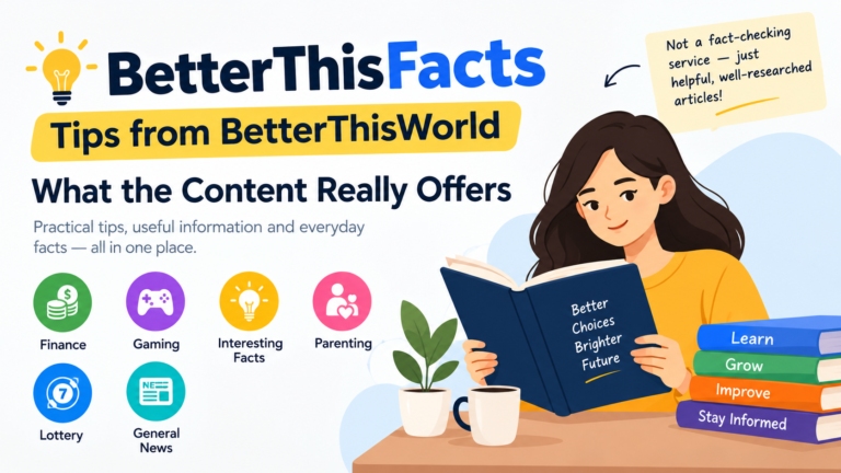 BetterThisFacts Tips from BetterThisWorld | What the Content Really Offers