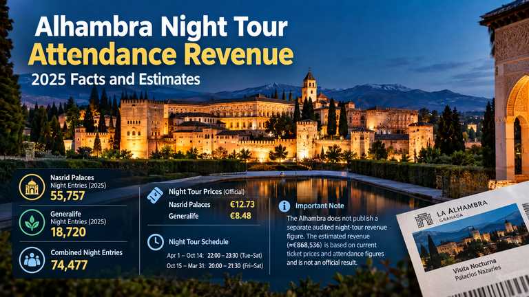 Alhambra Night Tour Attendance Revenue: 2025 Facts and Estimates Alhambra Night Tour Attendance Revenue